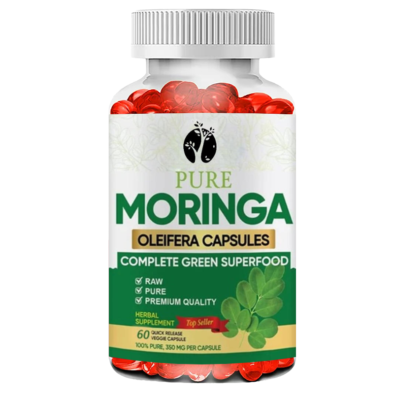 Moringa Leaf Powder - Cápsulas de Moringa -60 cápsulas 3X