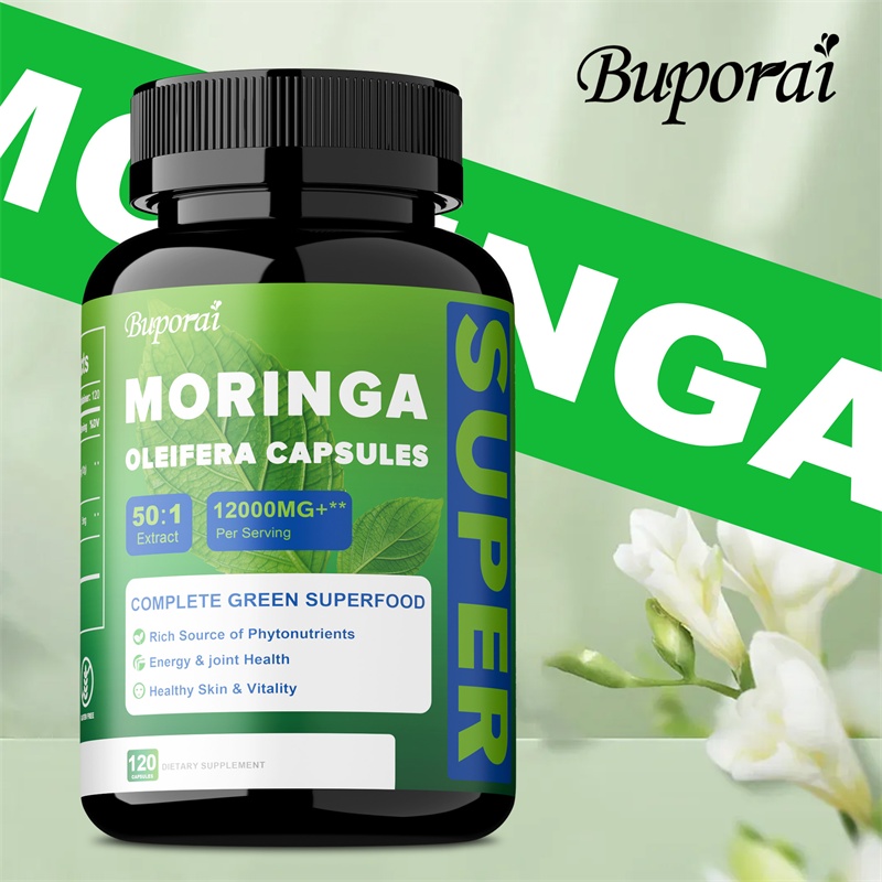 Moringa Leaf Powder - Cápsulas de Polvo de Hoja de