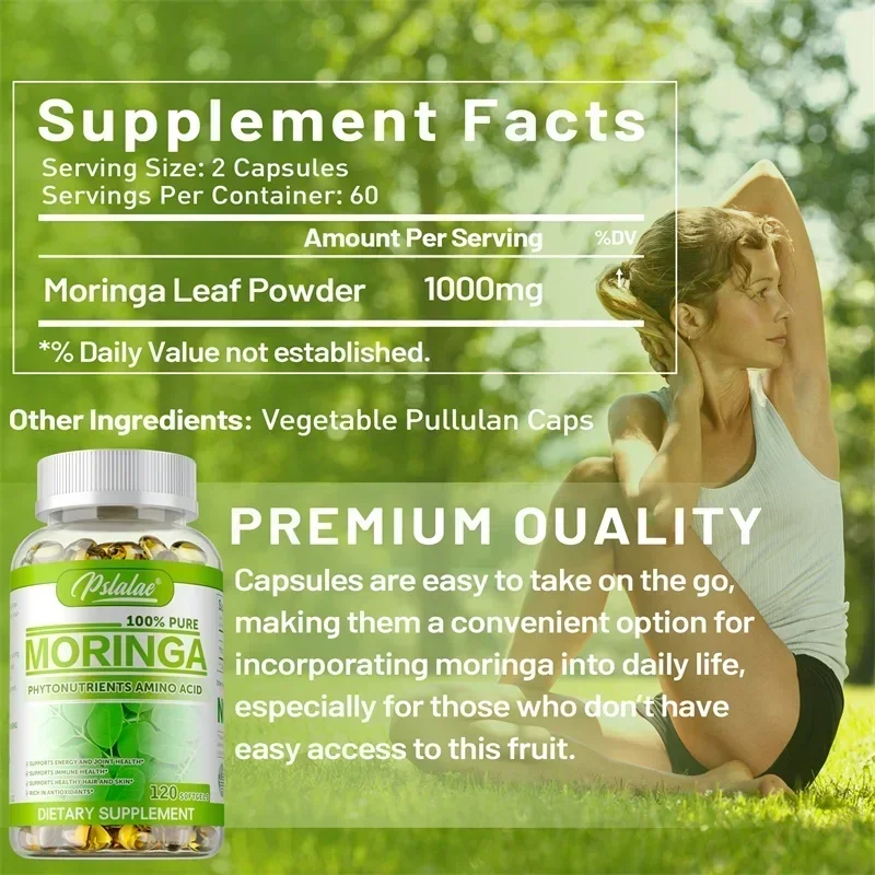 Cápsulas de Moringa - Antioxid - Moringa Leaf Powder reseña y precio