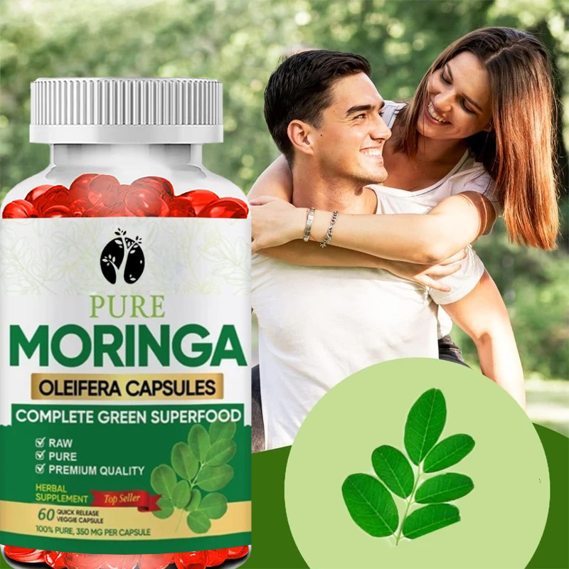 Cápsulas de Moringa -60 cápsul - Moringa Leaf Powder reseña y precio
