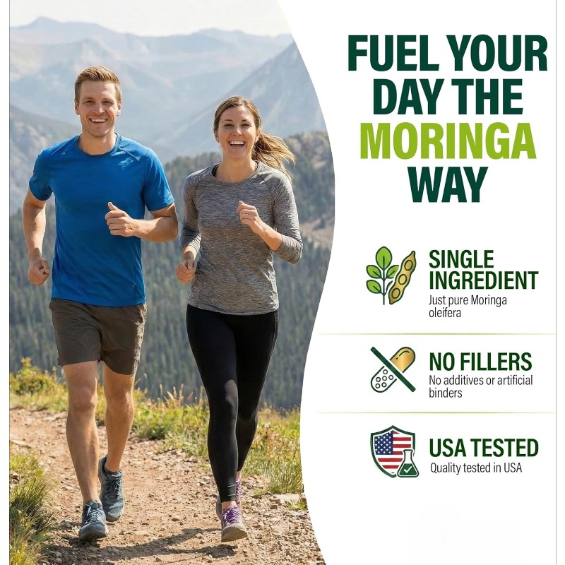 Cápsulas de Moringa - Suplemen - Moringa Leaf Powder reseña y precio
