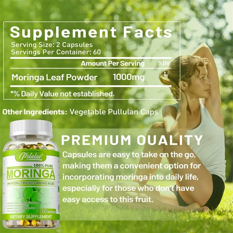 Cápsulas de Moringa - Antioxid - Moringa Leaf Powder reseña y precio
