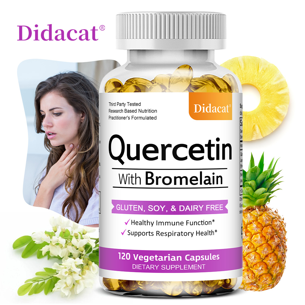 Cápsulas de Quercetina y Brome - Wellness Quercetin reseña y precio