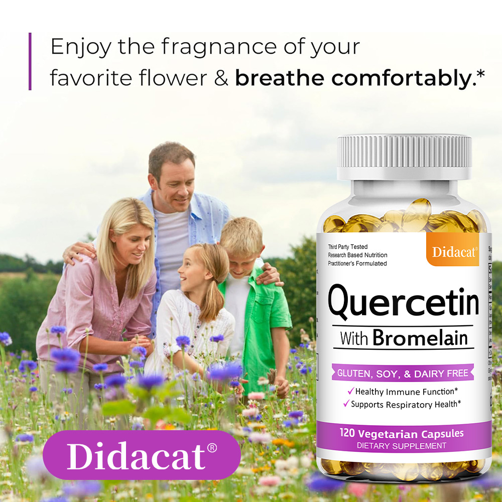 Cápsulas de Quercetina y Brome - Wellness Quercetin reseña y precio