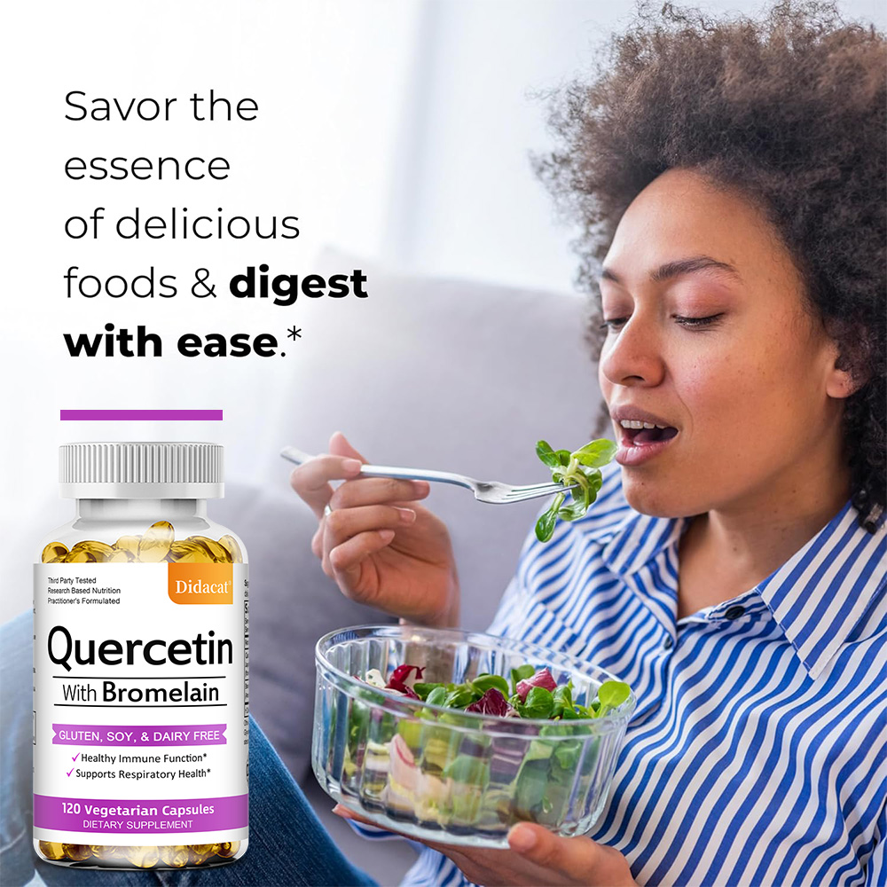 Cápsulas de Quercetina y Brome - Wellness Quercetin reseña y precio