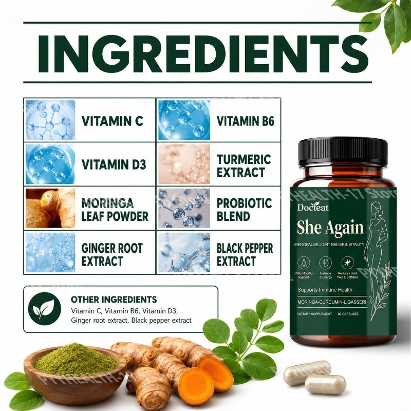 Docteat She Again Cápsulas de  - Moringa Leaf Powder reseña y precio