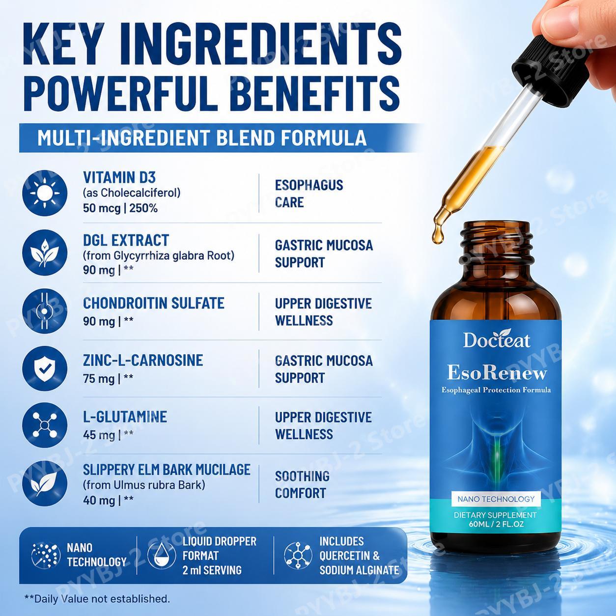 Docteat EsoRenew Gotas de Prot - Wellness Quercetin reseña y precio