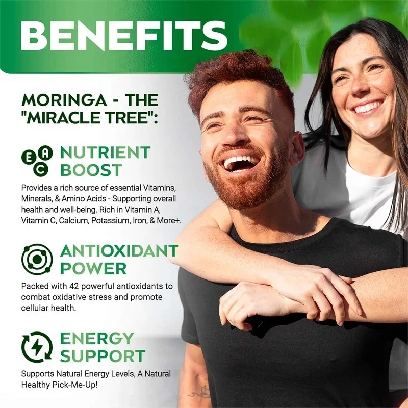 Cápsulas de polvo de hoja de M - Moringa Leaf Powder reseña y precio
