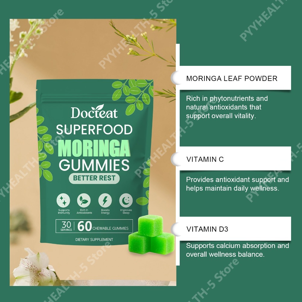 Gomitas de Moringa Docteat con - Moringa Leaf Powder reseña y precio