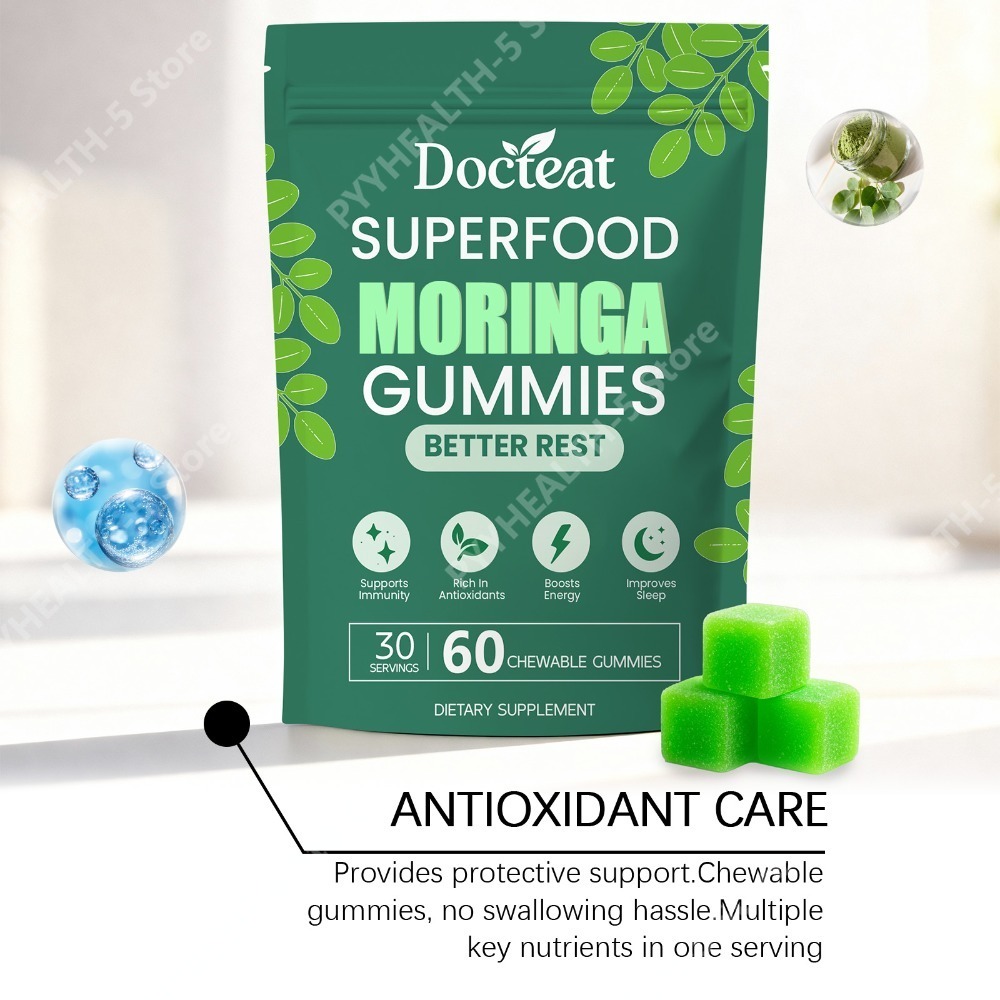 Gomitas de Moringa Docteat con - Moringa Leaf Powder reseña y precio