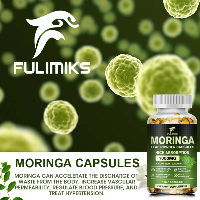 Cápsulas de Moringa Oleifera d - Moringa Leaf Powder reseña y precio