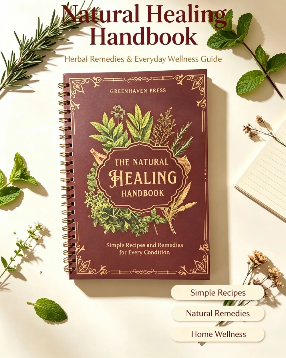 Manual de Curación Natural, Gu - Herbal Wellness Remedy reseña y precio